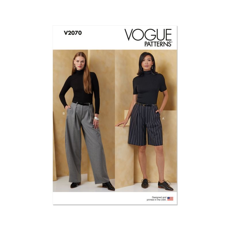 Patron Vogue 2070 Y5 (46-54) - Shorts et pantalons pour femme