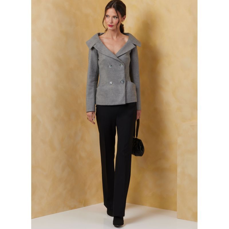 Patron Vogue 2073 Y5 (46-54) - Veste pour femme avec variations de manches