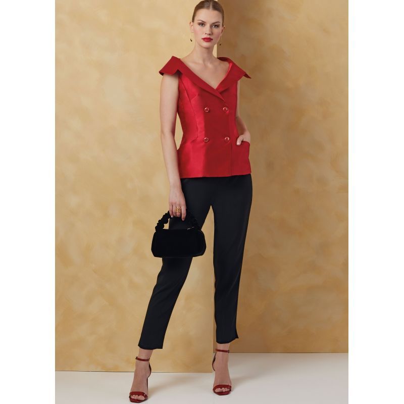 Patron Vogue 2073 Y5 (46-54) - Veste pour femme avec variations de manches