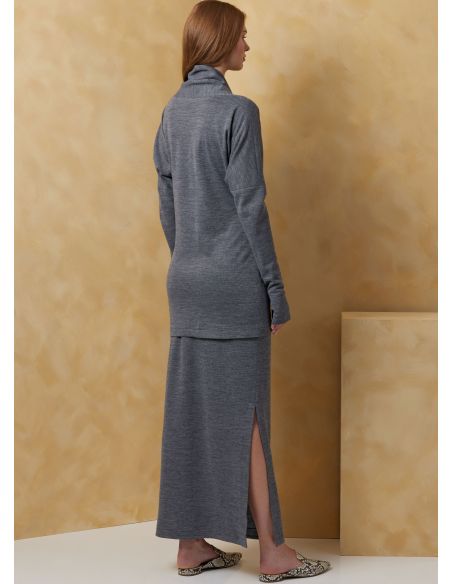 Patron Vogue 2076 B5 (36-44) - Robe et haut en maille pour femme