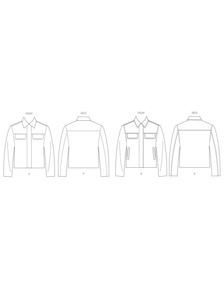 Patron Vogue 2080 AA (46-54) - Vestes pour homme