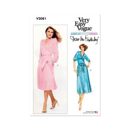 Patron Vogue Y5 (46-54) - Robe portefeuille par Diane von Furstenberg