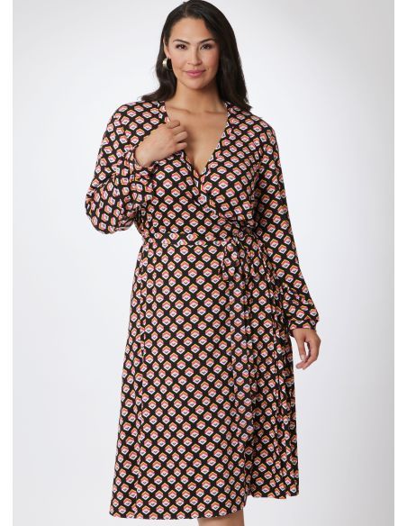 Patron Vogue Y5 (46-54) - Robe portefeuille par Diane von Furstenberg