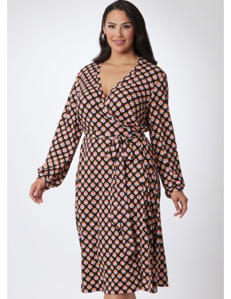 Patron Vogue Y5 (46-54) - Robe portefeuille par Diane von Furstenberg