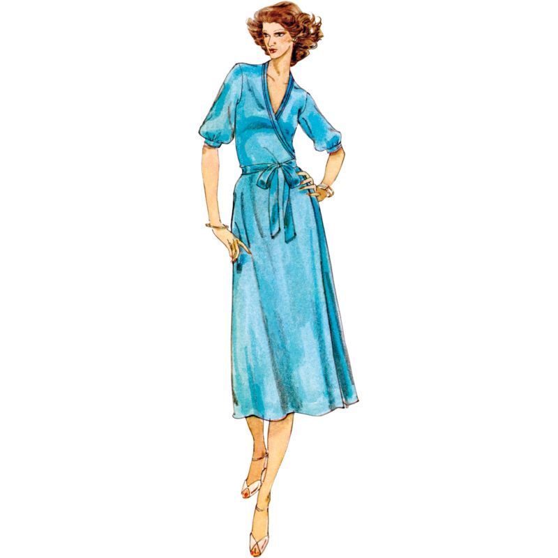Patron Vogue Y5 (46-54) - Robe portefeuille par Diane von Furstenberg