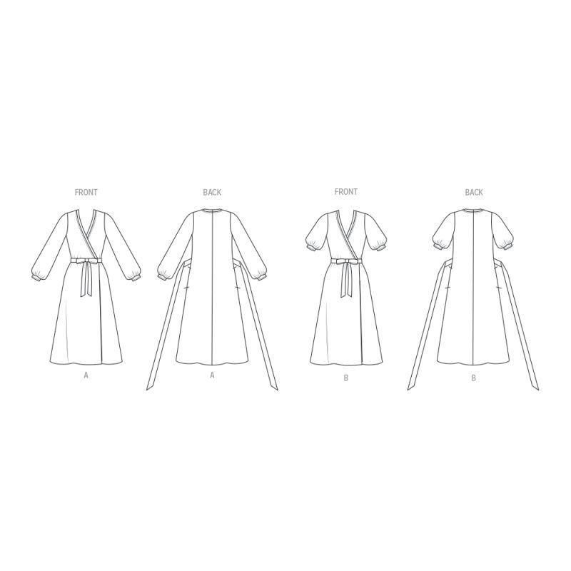 Patron Vogue Y5 (46-54) - Robe portefeuille par Diane von Furstenberg