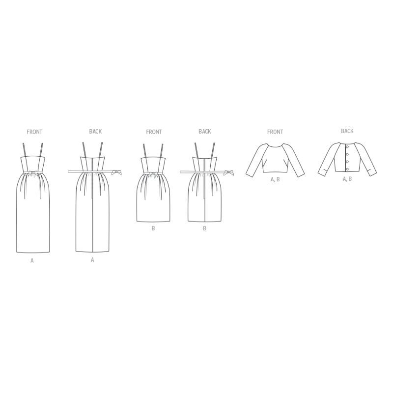 Patron Vogue 2082 Y5 (46-54) - Robe et boléro pour femme