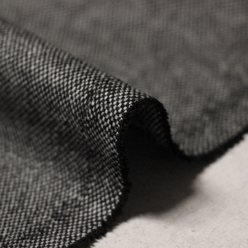 Tweed de laine léger - Noir & blanc