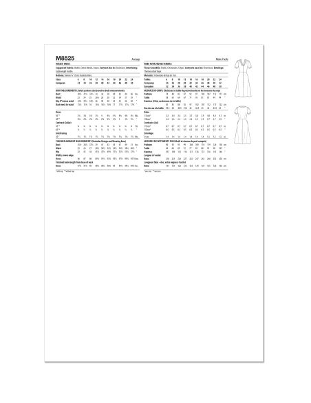 Patron McCall's 8525.U5 - Robe élégante