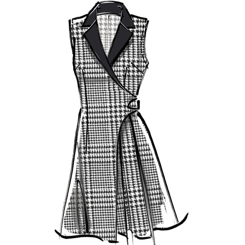 Patron McCall's 8528.Y5 - Robe blazer élégante