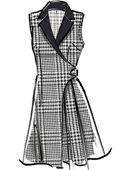 Patron McCall's 8528.Y5 - Robe blazer élégante