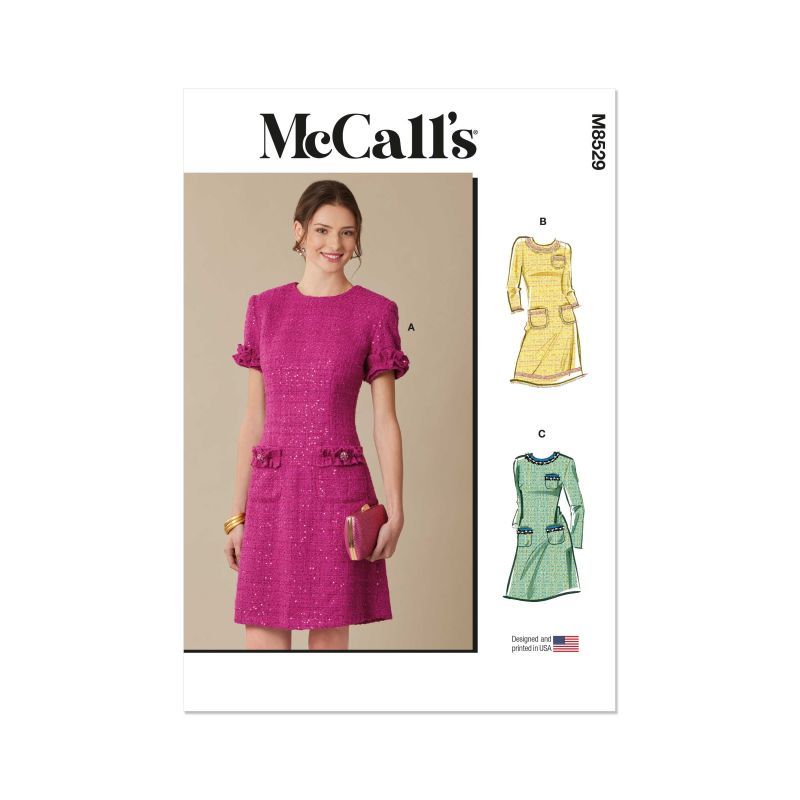Patron McCall's 8529.R5 - Robe fourreau avec variations de manches