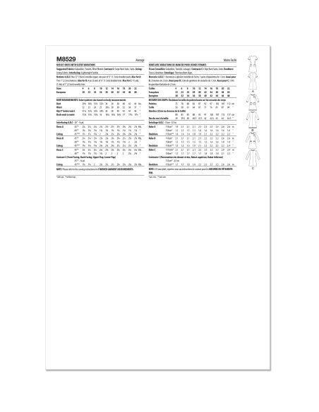Patron McCall's 8529.R5 - Robe fourreau avec variations de manches