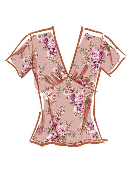 Patron McCall's 8530.Y5 - Haut féminin avec variations de manches