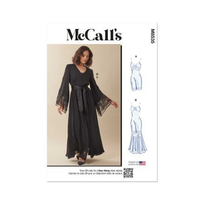 Patron McCall's 8535.AA - Chemise de nuit et robe pour femme