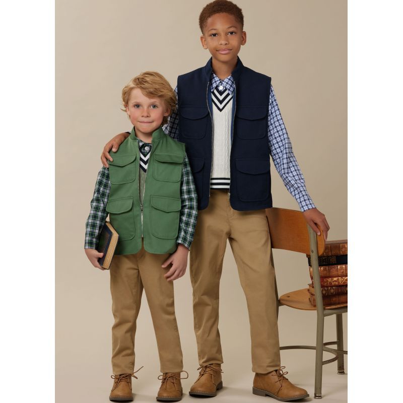 Patron McCall's 8537.K5 - Gilets, haut et chemise pour enfants et garçons