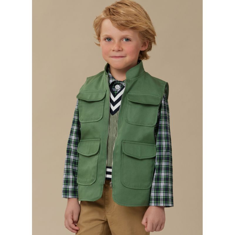 Patron McCall's 8537.K5 - Gilets, haut et chemise pour enfants et garçons