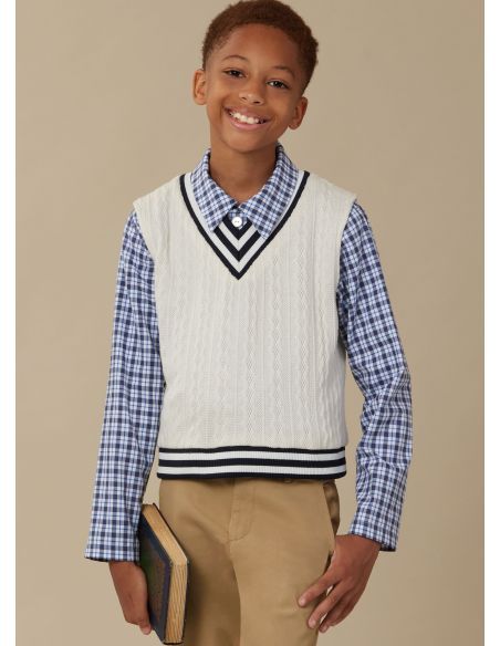 Patron McCall's 8537.K5 - Gilets, haut et chemise pour enfants et garçons