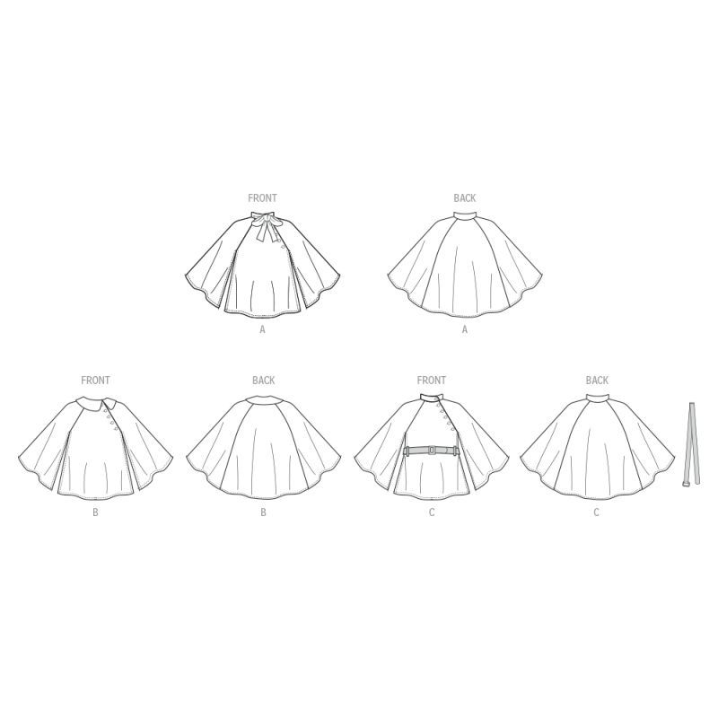 Patron McCall's 8538.K5 - Capes pour enfants