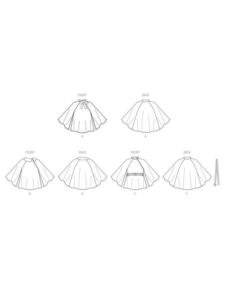 Patron McCall's 8538.K5 - Capes pour enfants