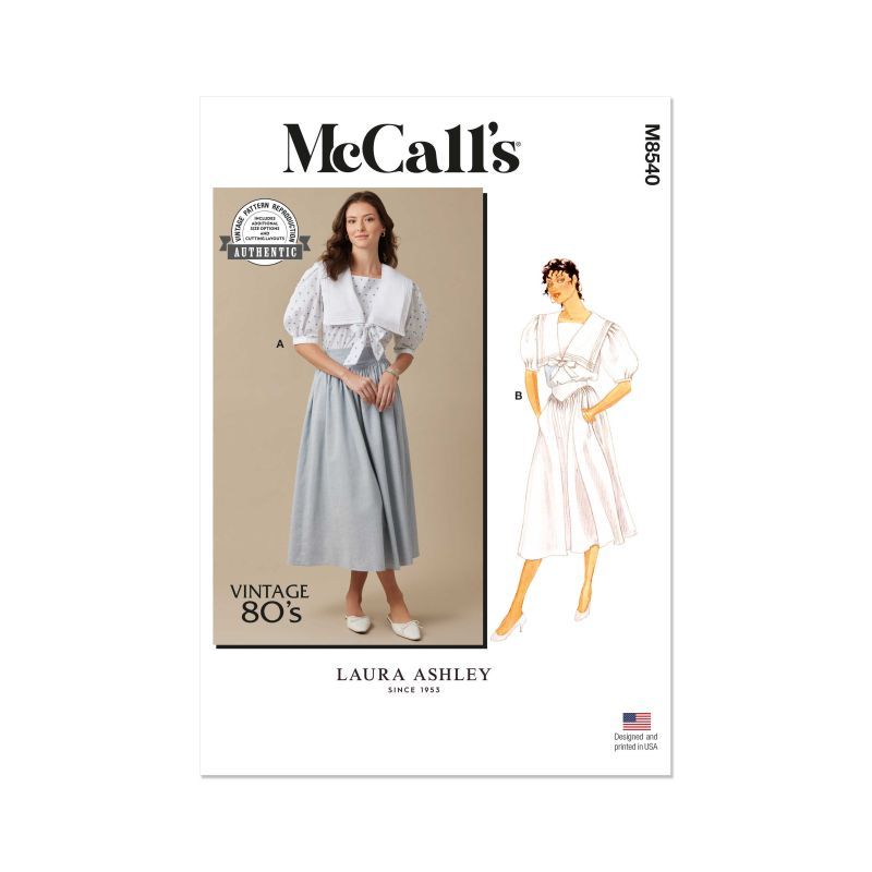 Patron McCall's 8540.U5 - Haut et jupe pour femme