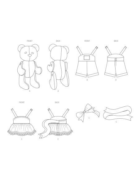 Patron McCall's 8547.OS - Ours en peluche articulé