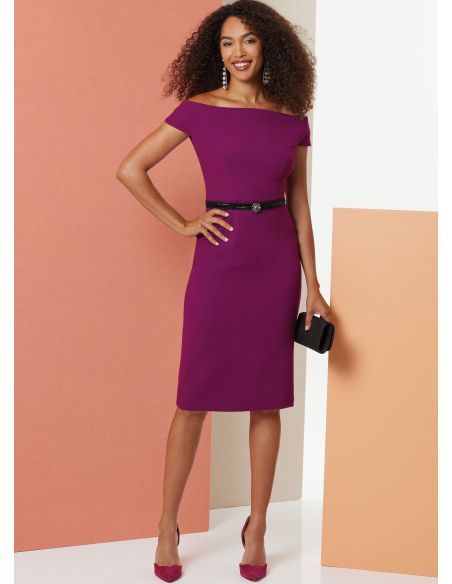 Patron Butterick 7006/Y5 (46-54) - Robe élégante avec manches dénudées
