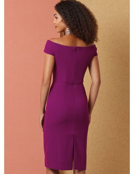 Patron Butterick 7006/Y5 (46-54) - Robe élégante avec manches dénudées