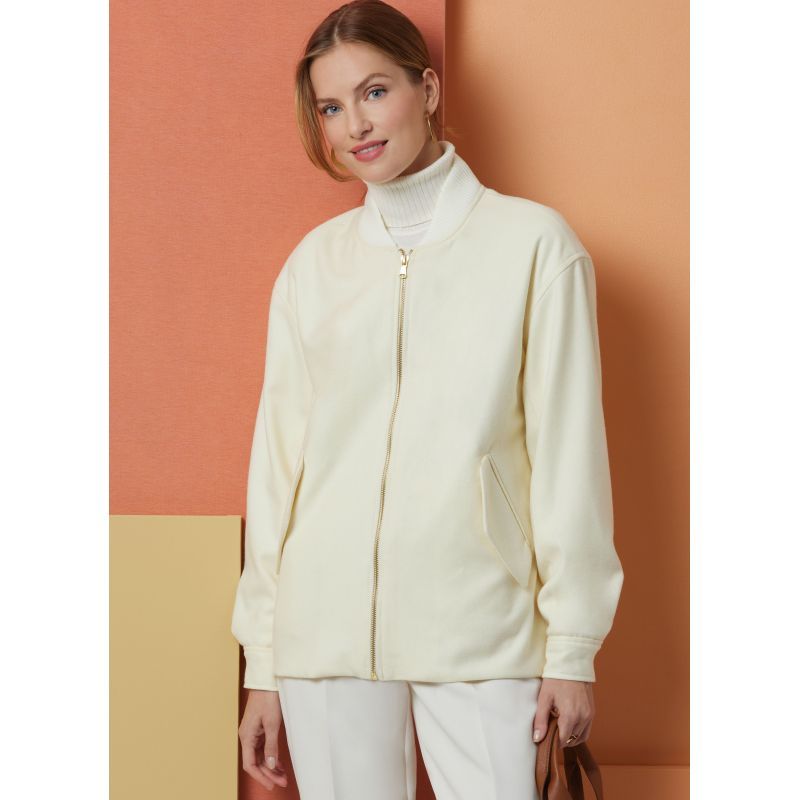 Patron Butterick 7008/U5 (44-52) - Veste bomber ample et stylée