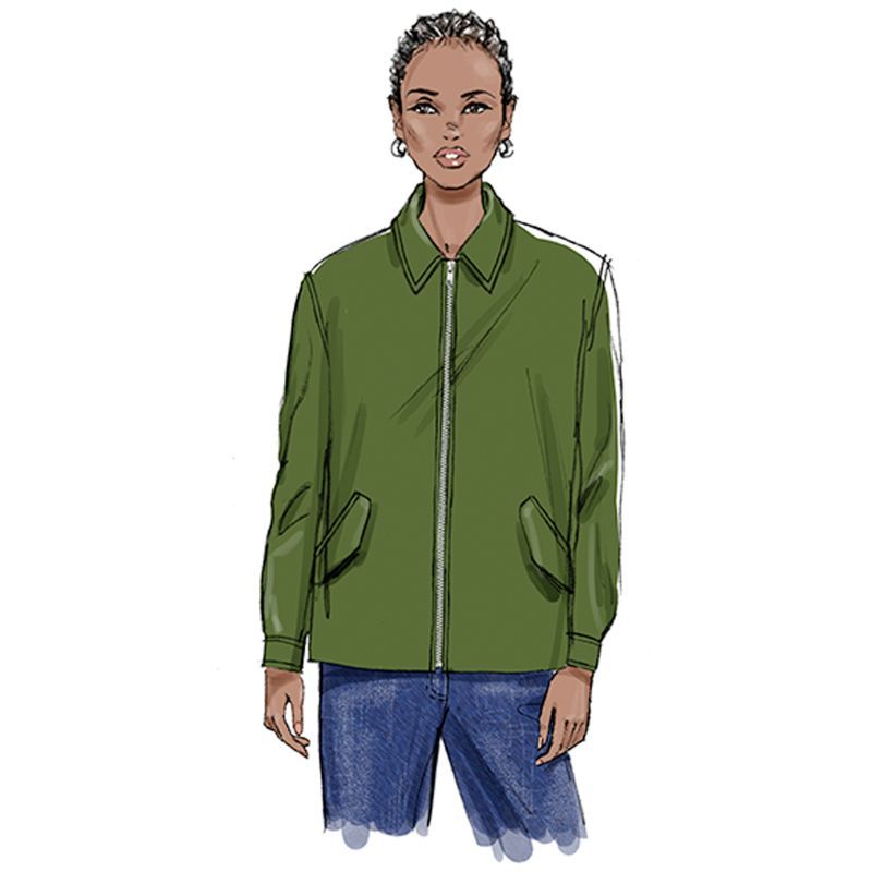 Patron Butterick 7008/U5 (44-52) - Veste bomber ample et stylée