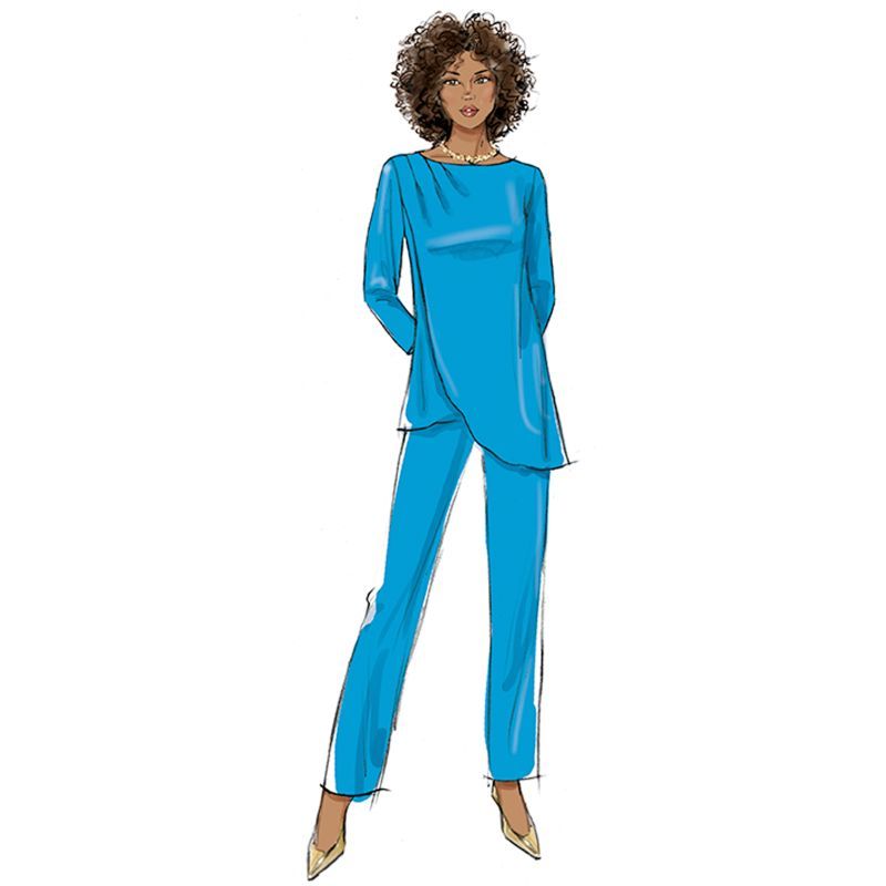 Patron Butterick 7009/Y5 (46-54) - Tunique asymétrique et pantalon fuselé
