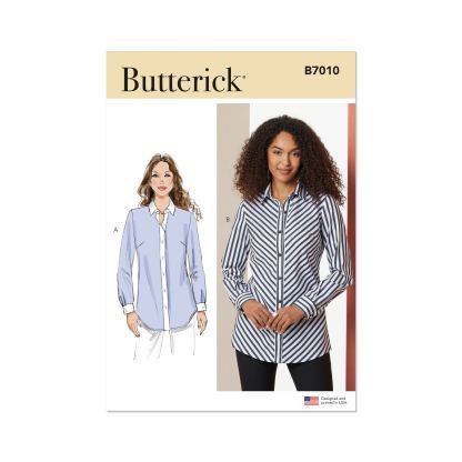 Patron Butterick 7010/R5 (42-50) - Chemisier semi-ajusté
