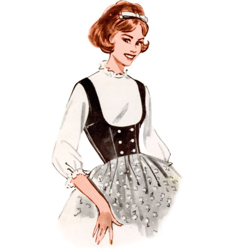 Patron Butterick 7018/H5 (34-42) - Gilet vintage des années 1960