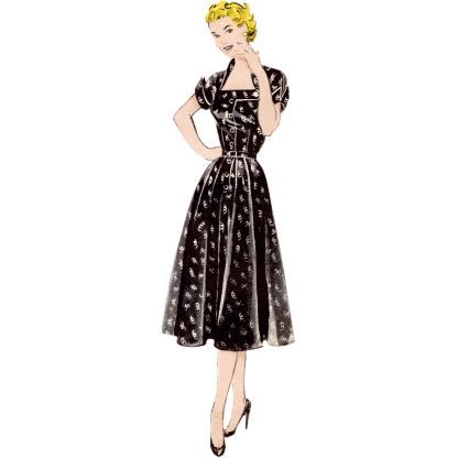 Patron Butterick 7019/R5 (42-50) - Robe vintage des années 1950 2