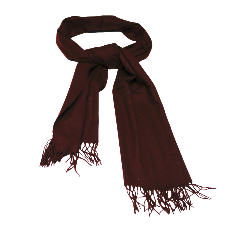Étole toucher cachemire - Prune