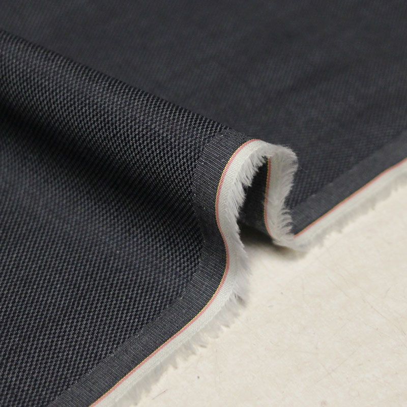 Chambray piqué 100% coton - Bleu foncé