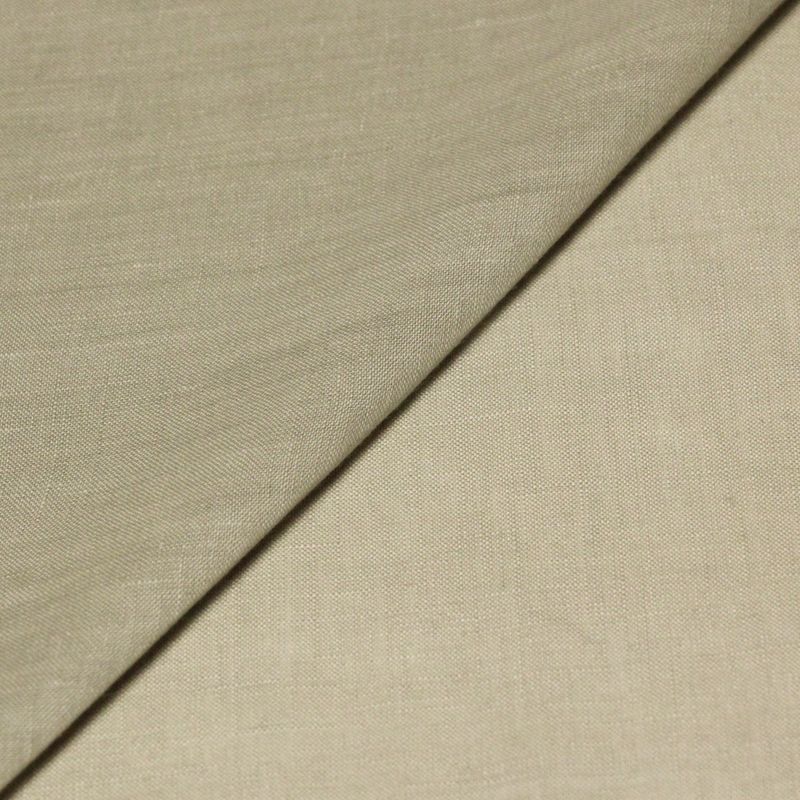 Étoffe 100 % lin - Beige grisé