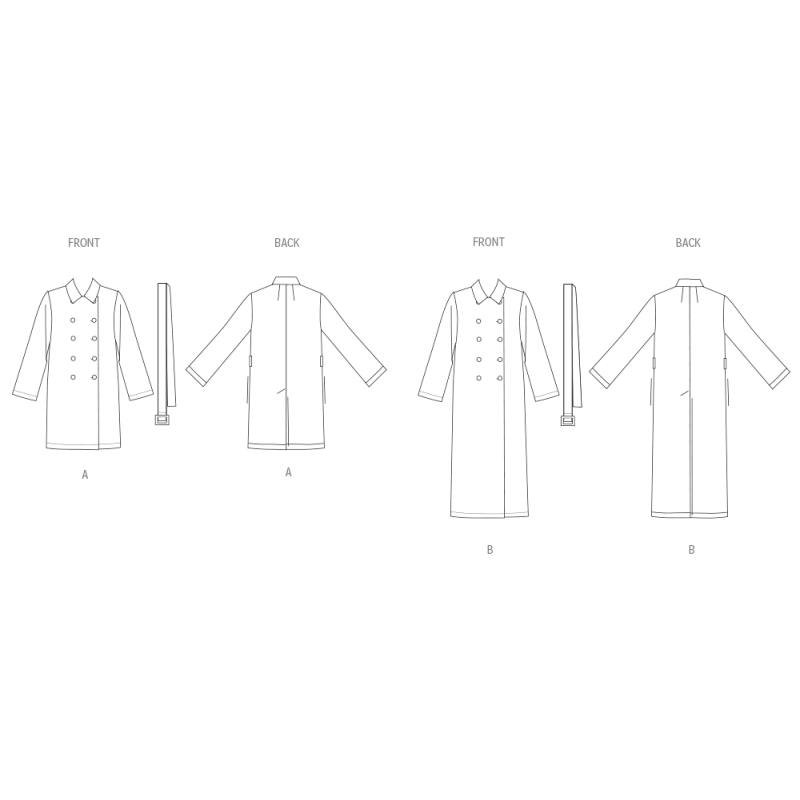 Patron New Look 6788 - Robe, haut, veste longue et pantalon