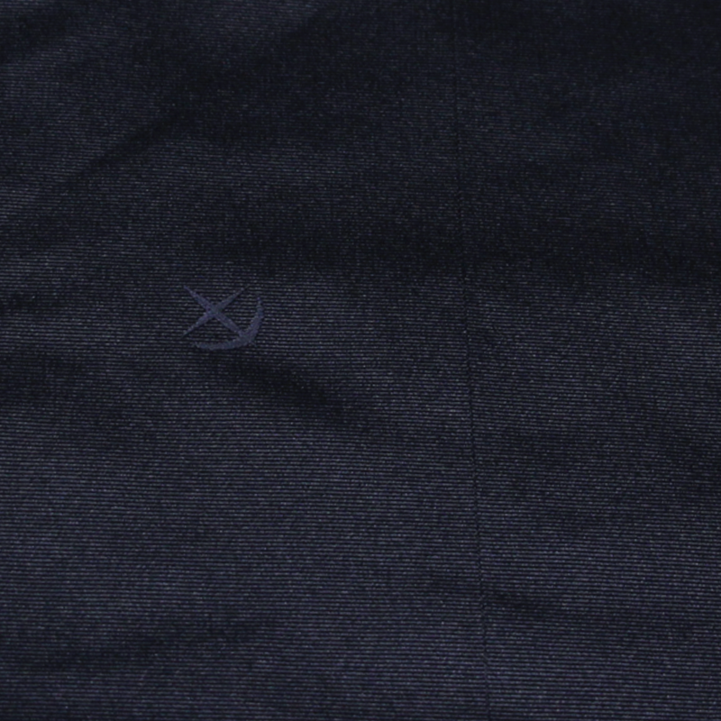 Panneau ottoman 100% soie jacquard - Ancre marine