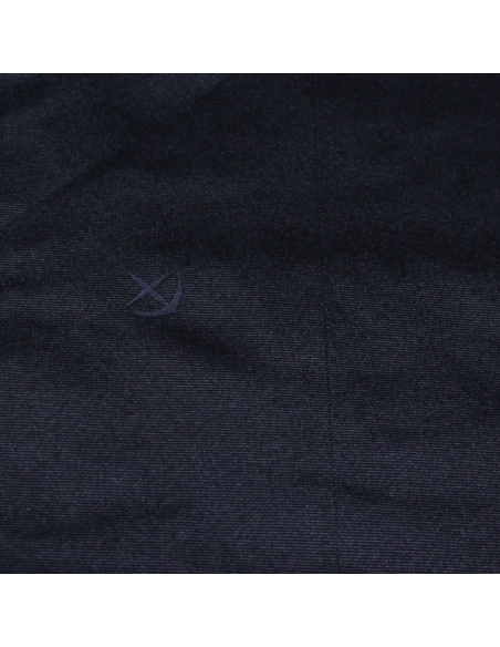 Panneau ottoman 100% soie jacquard - Ancre marine