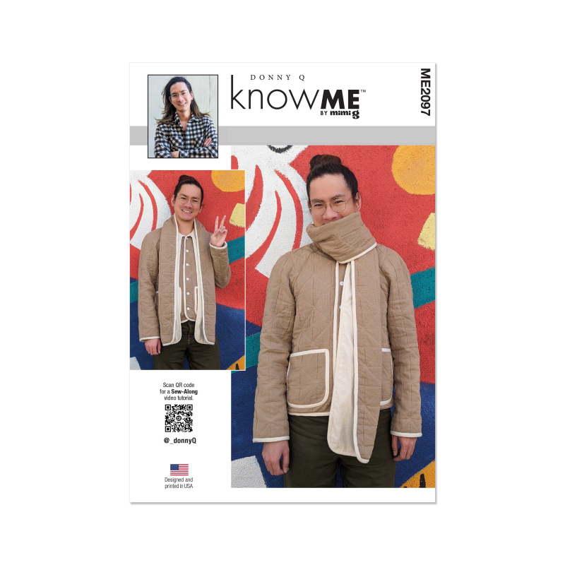 Patron KnowMe 2097.AA - Veste Homme avec Écharpe