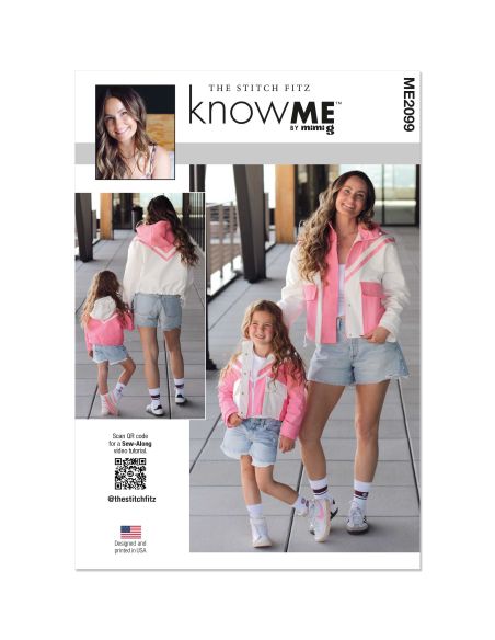 Patron KnowMe 2099.A - Veste à Capuche pour Enfants et Femmes
