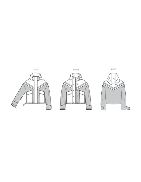Patron KnowMe 2099.A - Veste à Capuche pour Enfants et Femmes