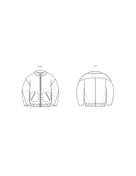 Patron KnowMe 2100.Y5 - Veste Bomber Oversize