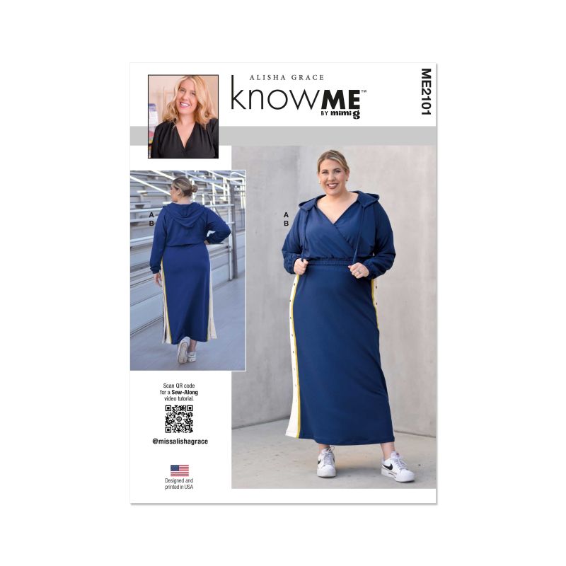 Patron KnowMe 2101.K5 - Haut et Jupe en Maille par Alisha Grace
