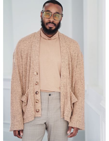 Patron KnowMe 2105.AA - Pull à col roulé et cardigan pour hommes