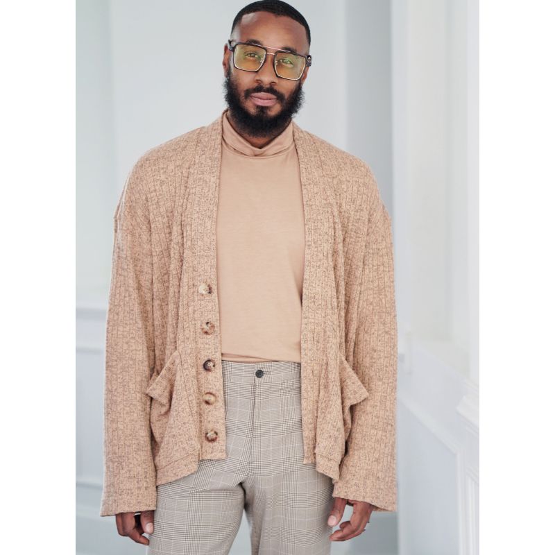 Patron KnowMe 2105.BB - Pull à col roulé et cardigan pour hommes