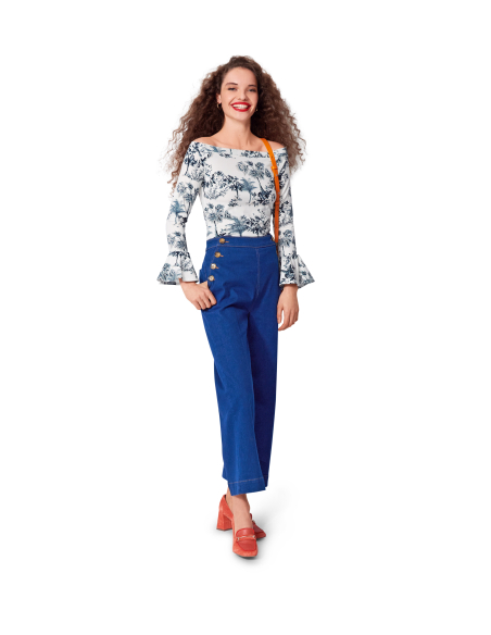 Patron Burda 5730 - Top féminin polyvalent