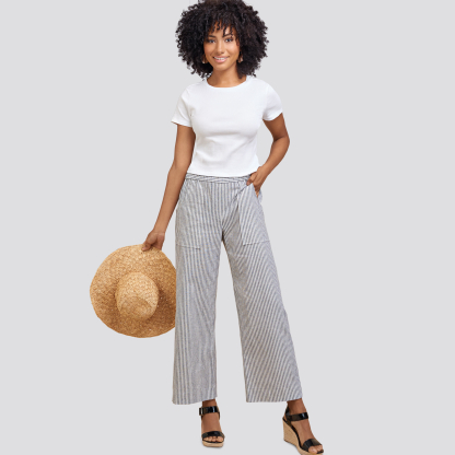 Patron Simplicity 8841.H5 (34-42) - Pantalons à enfiler à jambes larges ou étroites pour femmes 2