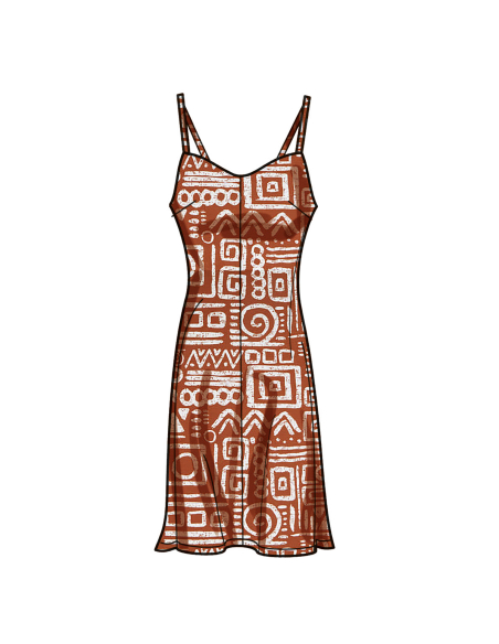 Patron Simplicity 9745.K5 (36-44) - Robe nuisette en trois longueurs